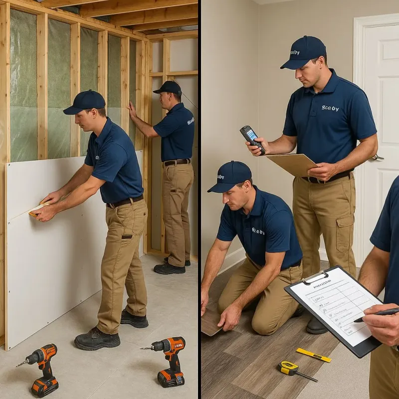 Repairs and Reconstruction process in Walled Lake, MI
